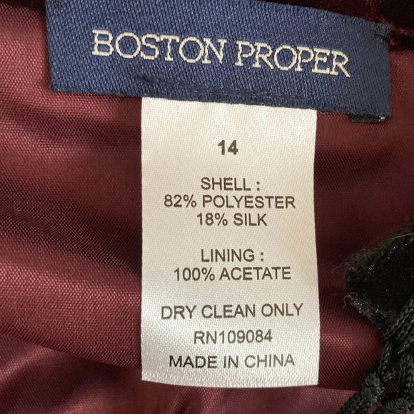 Burgundy Velvet Skirt w Black Velvet Tassel Sash size 14 NEVER WORN - Picture 10 of 10